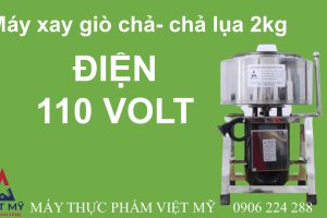Máy xay chả lụa điện 110V – 2kg cho bà con Việt kiều Mỹ, Nhật, Đài Loan, Canada