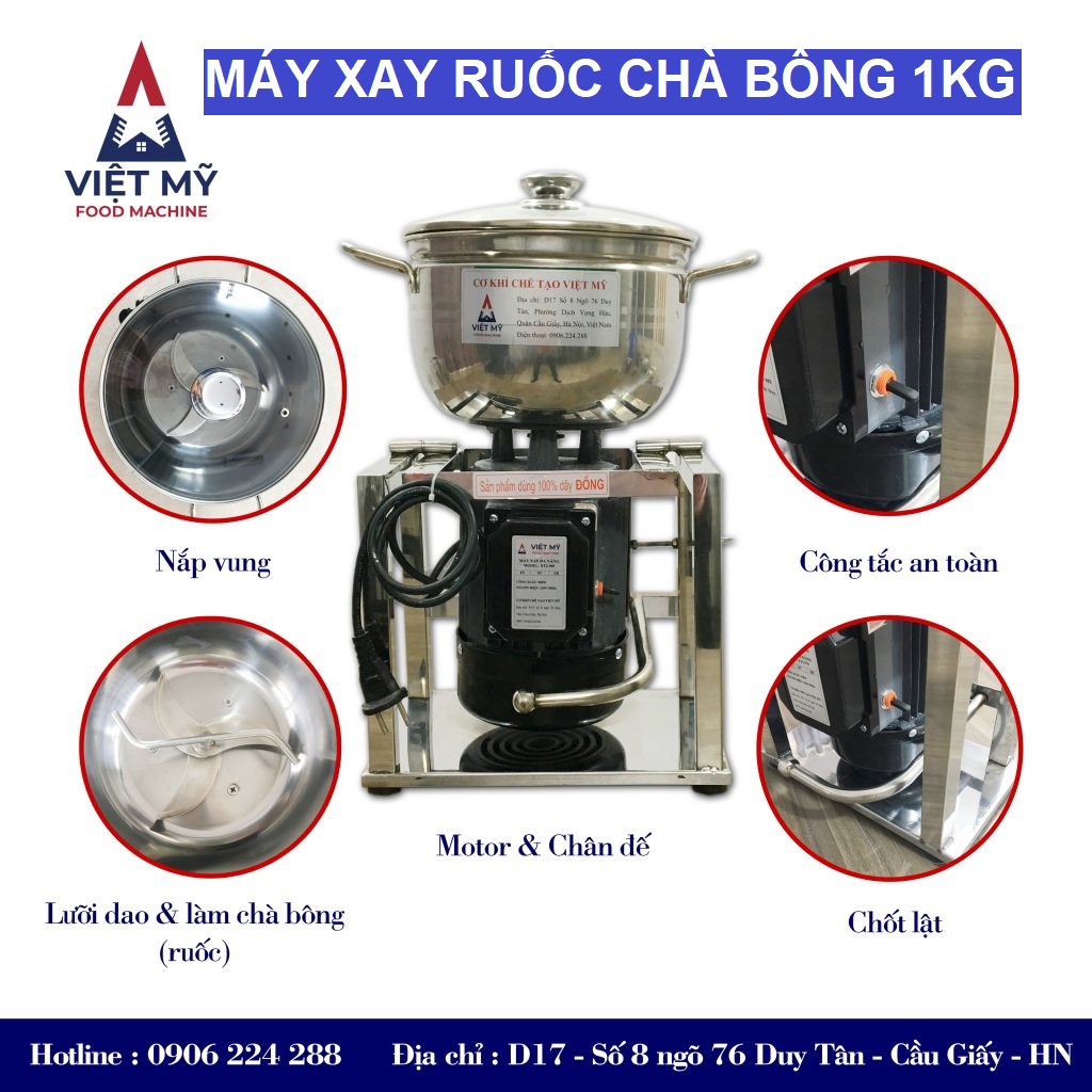 Máy Xay Chà Bông Mini 1kg