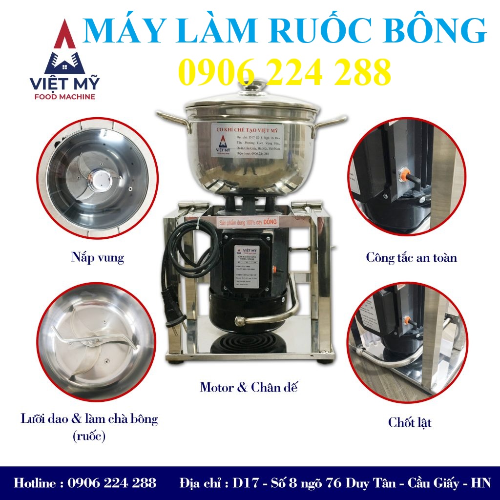Máy làm ruốc bông Máy làm ruốc bông