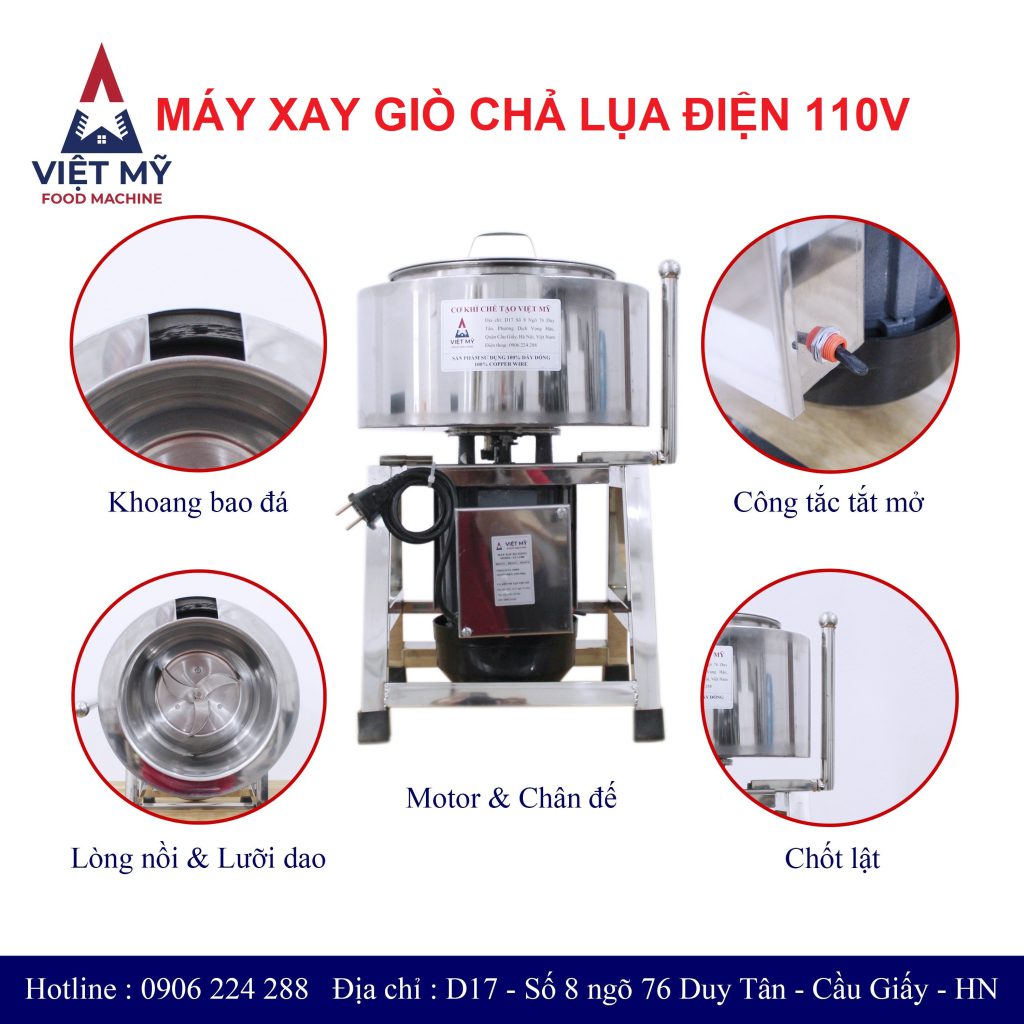 Máy Làm Giò Chả Điện 110V – Hỗ Trợ Giao Hàng Quốc Tế Nhanh