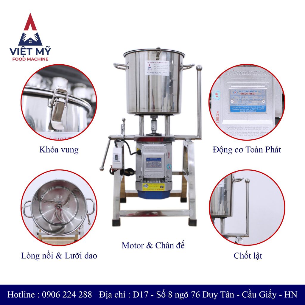 Cối Xay Sốt Chấm Hải Sản Giúp Thành Phẩm Mịn Đồng Đều