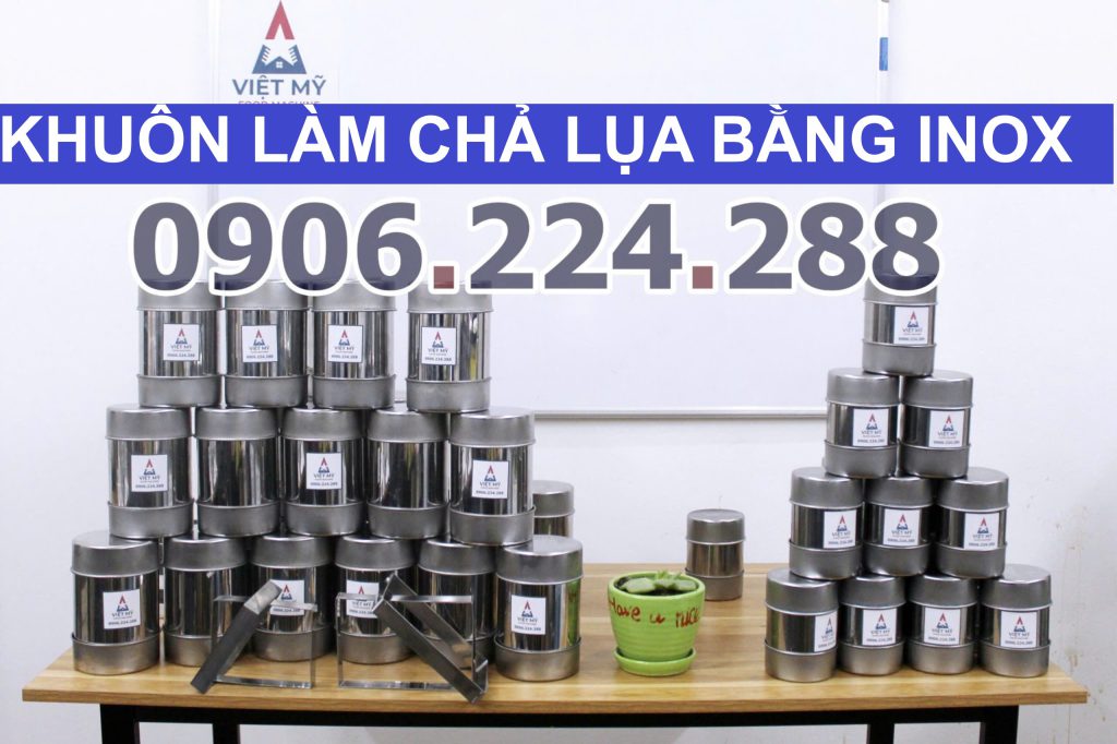 Khuôn Chả Lụa Inox 1 Kg Và 0.5 Kg Chống Gỉ Bền Đẹp Tiện Dụng