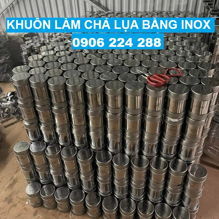 Khuôn Hấp Chả Lụa 1Kg và 0.5Kg Inox Cao Cấp Dễ Sử Dụng