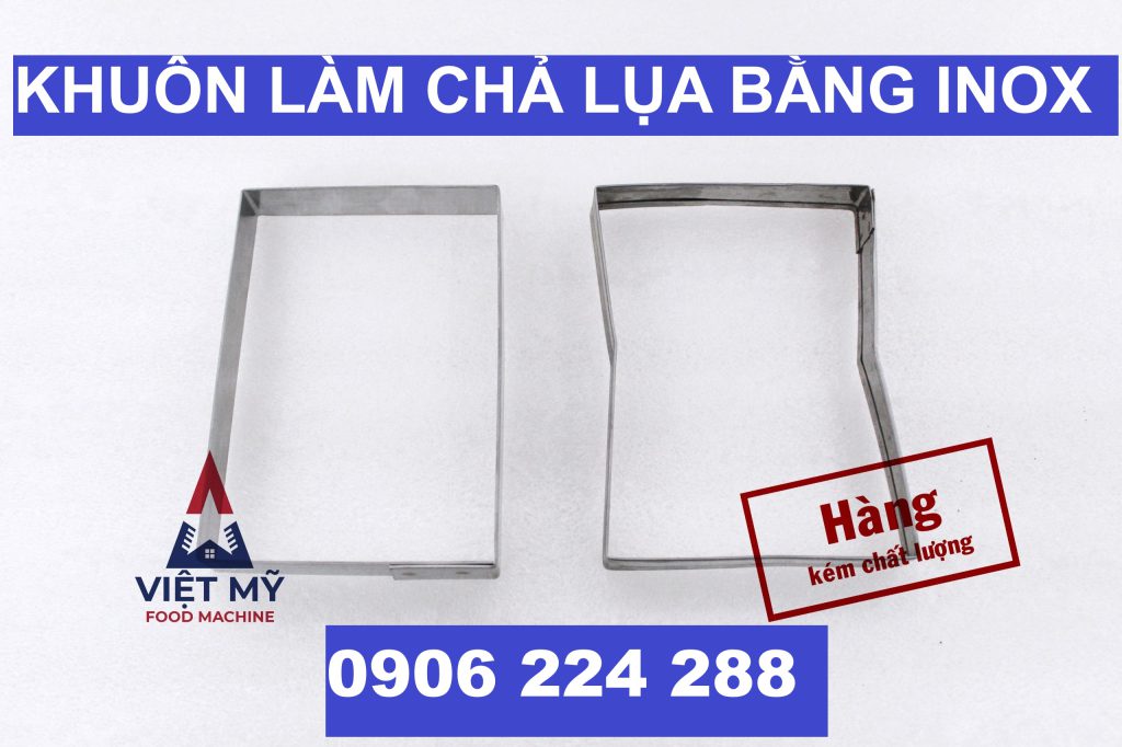 Khuôn Giò Chả 1 Ký Và Nửa Ký Inox Chống Gỉ Dùng Lâu Dài
