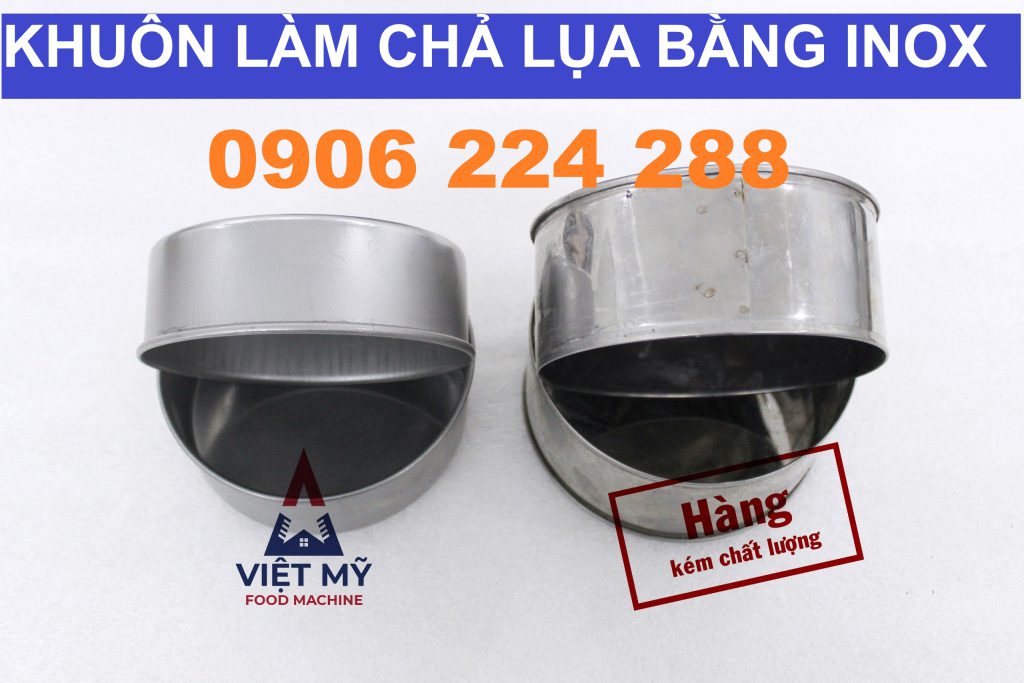 Khuôn Giò Lụa Inox 1 Cân Và Nửa Cân Đúng Kích Thước Bền Đẹp