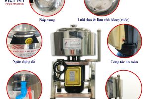 Máy Xay Giò Chả Mini 2kg Thiết Kế Nhỏ Gọn Tiện Lợi Dễ Sử Dụng
